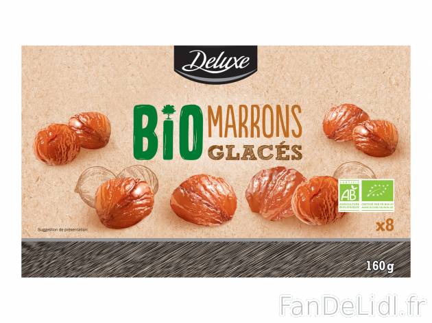 Marrons glacés Bio , le prix 8.99 &#8364; 
- Fabrication fran&ccedil;aise
Caractéristiques

- ...