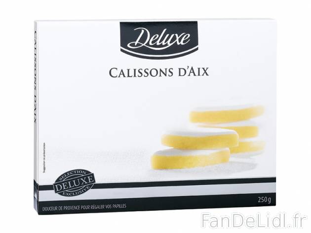 Calissons d&apos;Aix , prezzo 5.99 € per 250 g, 1 kg = 23,96 € EUR. 
- ...