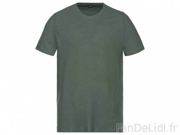 T-shirt en lin chez Lidl , prezzo 7.99 EUR 
T-shirt en lin 12 
- Du S au XL selon ...