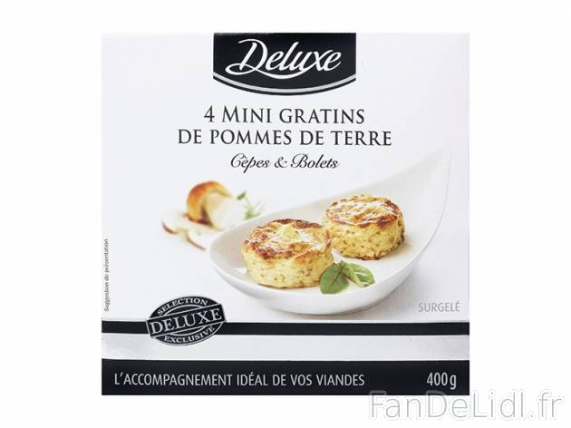 4 mini gratins de pommes de terre , prezzo 2.99 € per 400 g au choix, 1 kg = 7,48 ...