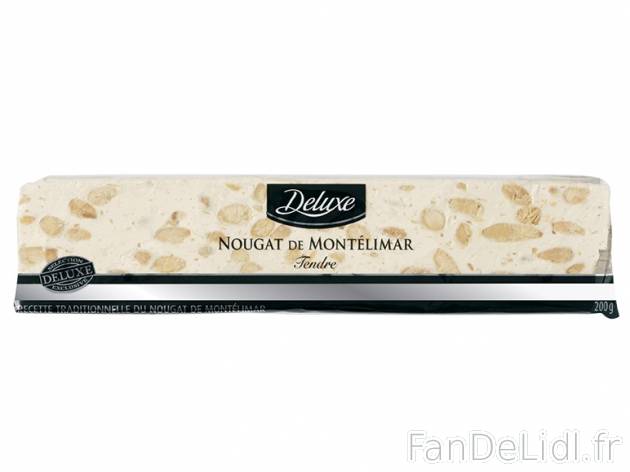 Barre de nougat de Montélimar , prezzo 2.49 € per 200 g, 1 kg = 12,45 € EUR.