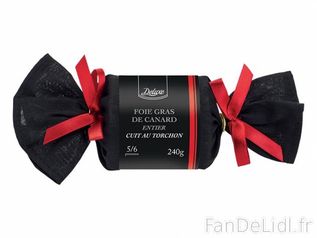 Foie gras de canard entier cuit au torchon , prezzo 10.99 € per 240 g, 1 kg = ...