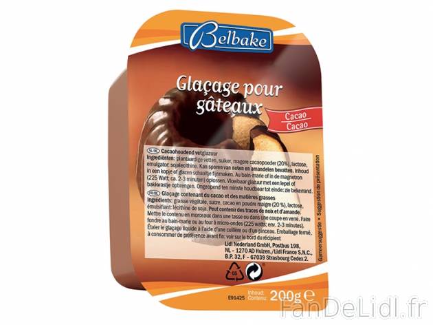 Glaçage pour gâteaux , prezzo 0.69 € per 200 g au choix, 1 kg = 3,45 € EUR. ...