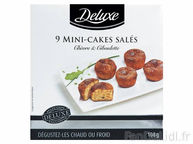 9 mini-cakes , prezzo 1.69 € per 108 g au choix, 1 kg = 15,65 € EUR. 
- Au ...