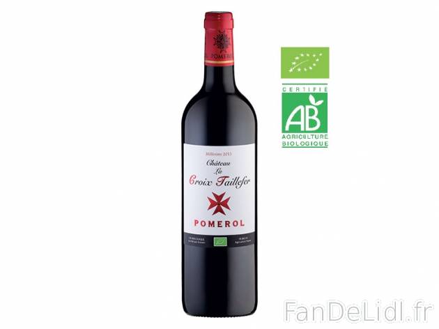 Pomerol Bio Château La Croix Taillefer 2013 AOC , prezzo 19.99 &#8364; 
- Temp&eacute;rature ...