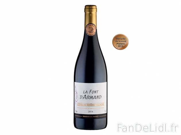 Côtes du Rhône Villages La Font d&apos;Armand 2014 AOP , prezzo 3.49 &#8364; ...