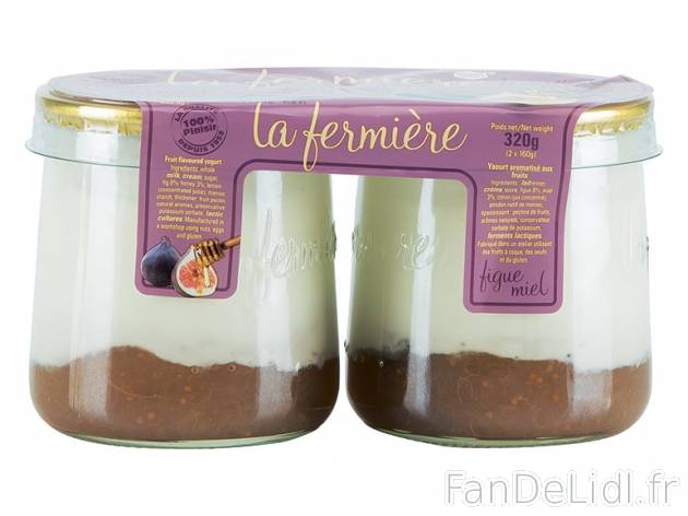 2 yaourts figue-miel , prezzo 1.99 € per 2 x 160 g, 1 kg = 6,22 € EUR. 
- Pots ...