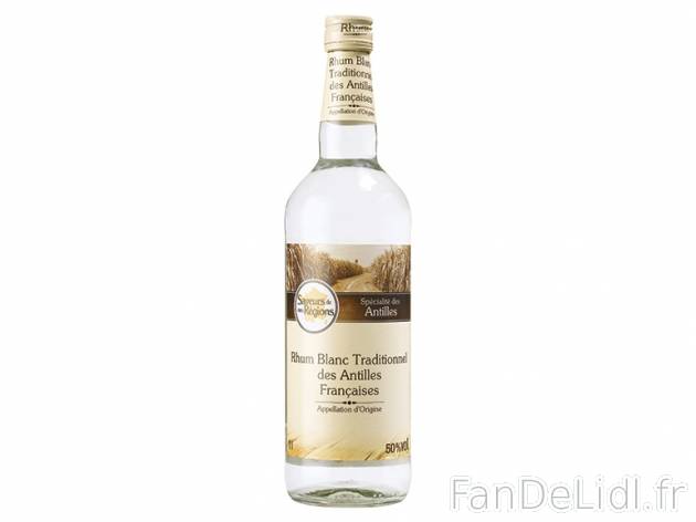 Rhum blanc traditionnel des Antilles Françaises , prezzo 14.49 € per La bouteille ...