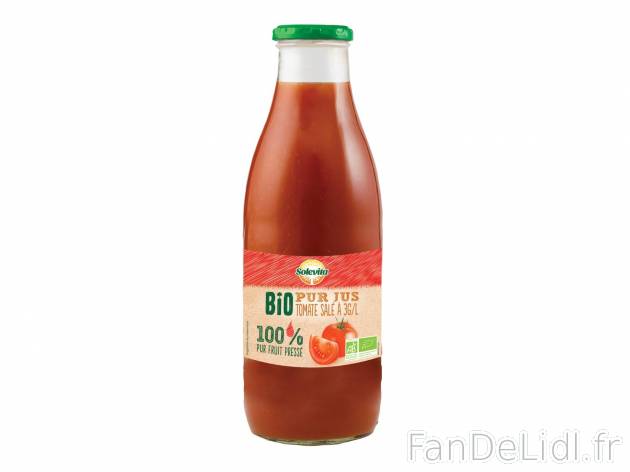 Pur jus de tomate Bio1 , prezzo 1.49 € per La bouteille de 1 L