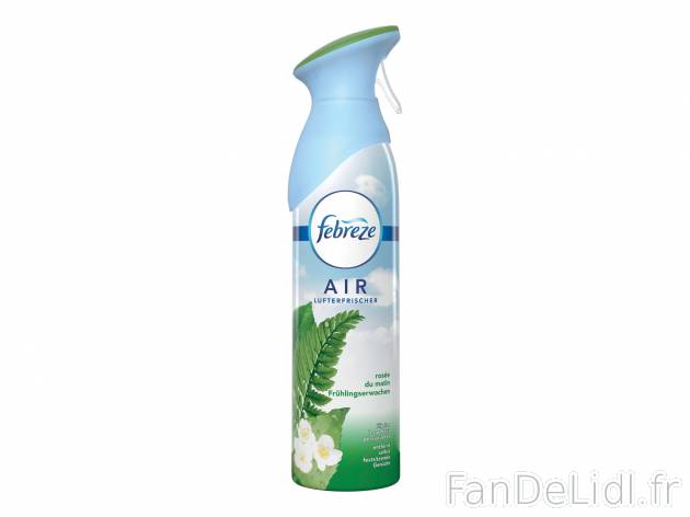 Febreze , le prix 1.45 € 
- Le spray de 300 ml : 2,42 € (1 L = 8,07 €)
- ...