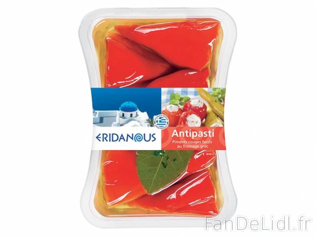 Antipasti grecs , prezzo 1.99 € per 230/250 g au choix, 1 kg = 8,65 € EUR. 
- ...