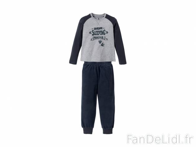 Pyjama homme , le prix 6.99 € 
- Ex. Haut 100 % coton et bas 100 % polyester
- ...