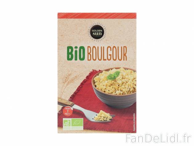Couscous ou boulgour Bio , le prix 1.19 € 

Caractéristiques

- Bio
- AB ...