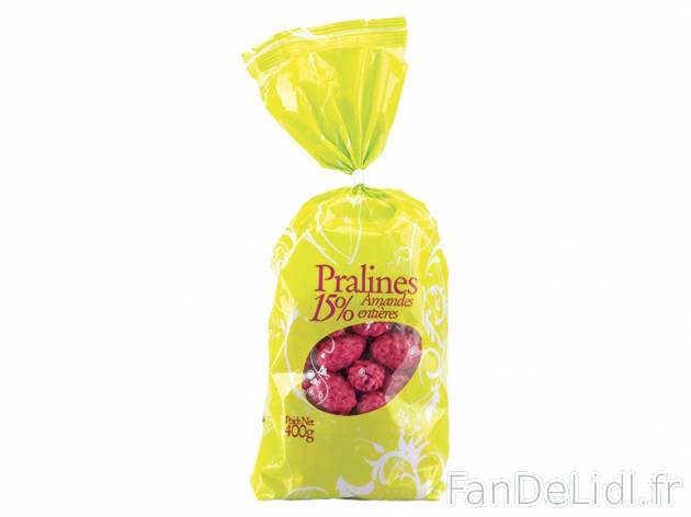 Pralines pâtissières , prezzo 2.79 € per 400 g, 1 kg = 6,98 € EUR. 
- Au ...