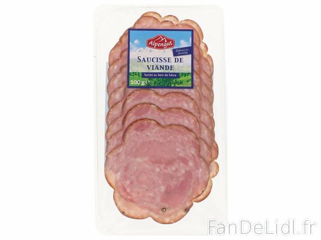 Saucisse de viande en tranches ou carré de porc cuit , prezzo 1.59 € per 100 ...