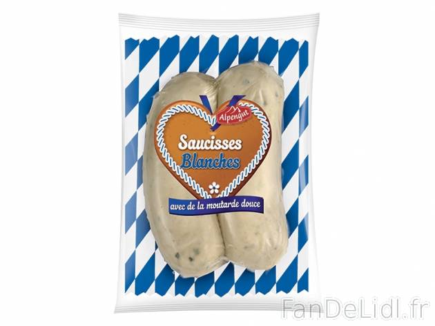 2 saucisses bavaroises , prezzo 0.99 € per 135 g au choix, 1 kg = 7,33 € EUR. ...