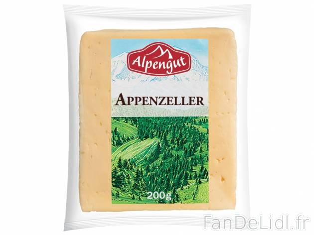 Appenzeller , prezzo 3.49 € per 200 g, 1 kg = 17,45 € EUR. 
- 48 % de Mat. ...