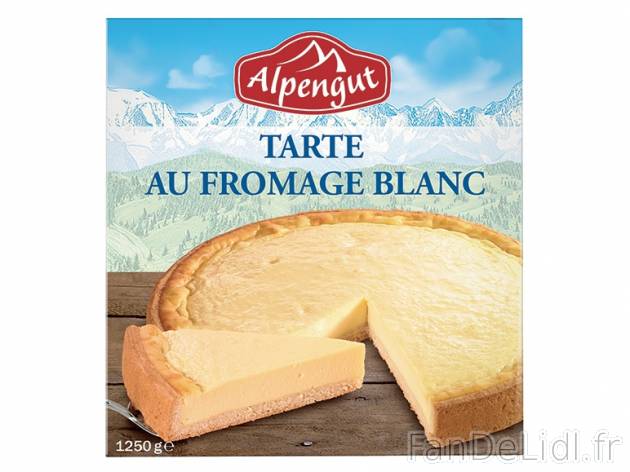 Tarte au fromage blanc , prezzo 3.99 € per 1,25 kg, 1 kg = 3,19 € EUR.