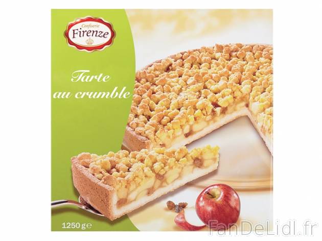 Tarte au crumble , prezzo 4.99 € per 1,25 kg au choix, 1 kg = 3,99 € EUR. 
- ...