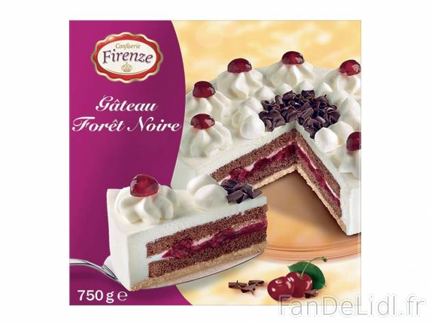 Gâteau Forêt Noire , prezzo 4.49 € per 750 g, 1 kg = 5,99 € EUR.