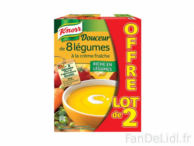 Knorr Douceur de 8 légumes , le prix 2.47 €