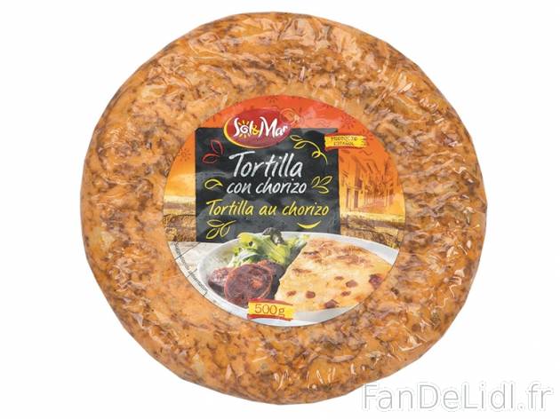 Tortilla , prezzo 1.99 € per 500 g au choix, 1 kg = 3,98 € EUR. 
- La tortilla ...