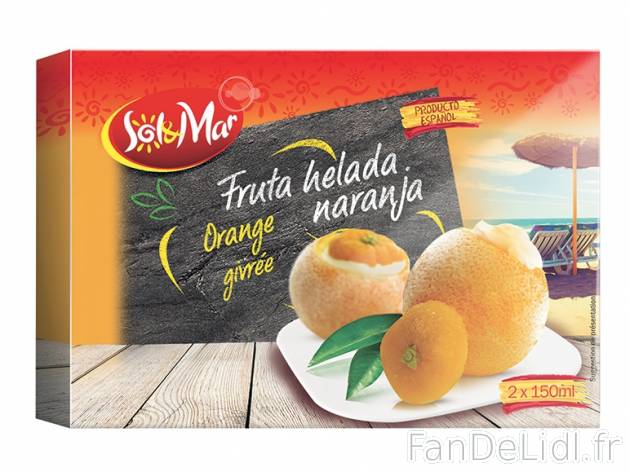 2 oranges givrées , prezzo 2.49 € per 2 x 103 g, 1 kg = 12,09 € EUR. 
- Ultra ...