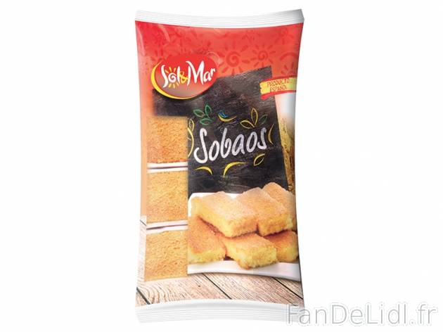 Sobaos , prezzo 1.29 € per 320 g, 1 kg = 4,03 € EUR. 
- Ces petits gâteaux ...