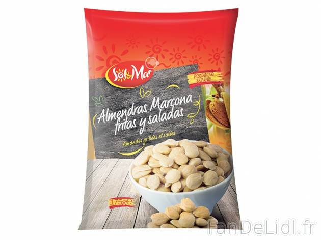 Amandes Marcona , prezzo 5.23 € per Soit le lot de 2 paquets de 175 g, 1 kg = ...