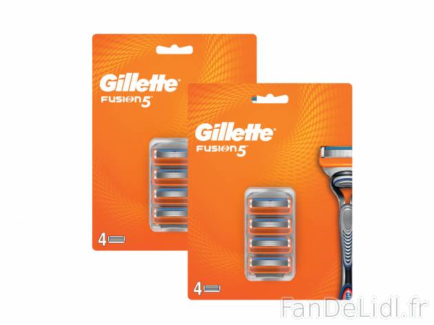 Gillette lames , le prix 10.31 € 
- Le paquet de 4/5 pièces : 12,89 €
- ...