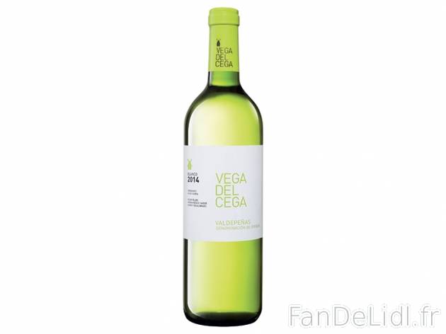 Valdepeñas Vega Del Cega 2014 DO Blanc , prezzo 1.49 &#8364; per 75 cl, 1 L ...