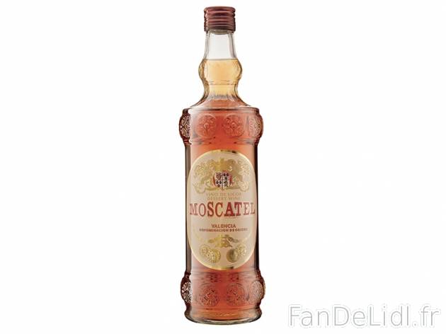 Moscatel , prezzo 5.99 &#8364; per 75 cl, 1 L = 7,99 € EUR. 
- 15 % Vol. 
- ...