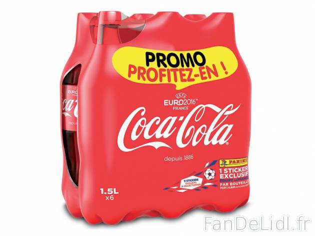 Pack de 6 bouteilles de Coca Cola Zéro ou Regular , prezzo 7.89 € per 6 x 1,5 ...