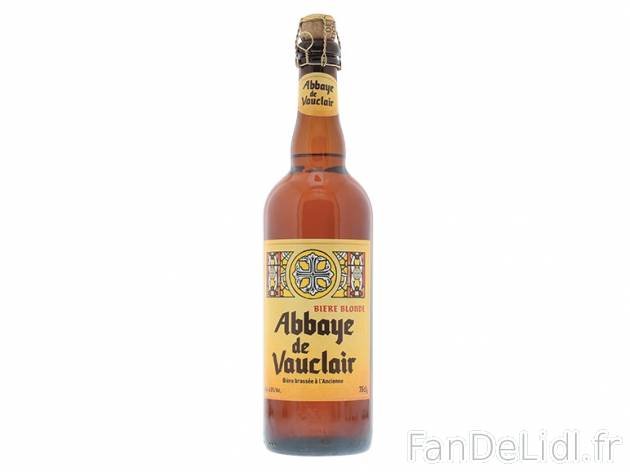 Bière Blonde d&apos;Abbaye , prezzo 1.83 € per 75 cl, 1 L = 2,44 € EUR. ...