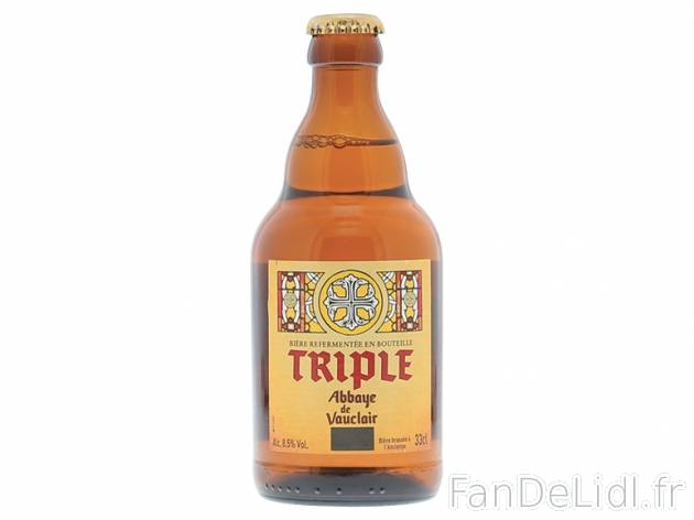 Bière Triple d&apos;Abbaye , prezzo 1.19 &#8364; per 33 cl, 1 L = 3,61 ...