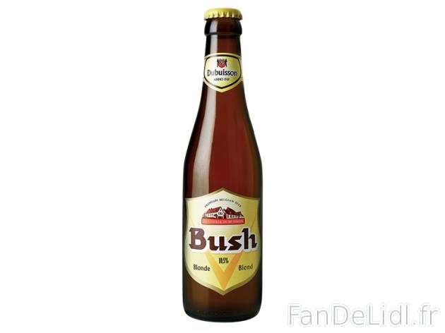 4 bières Blondes Bush , prezzo 5.49 &#8364; per 4 x 33 cl, 1 L = 4,16 € EUR. ...