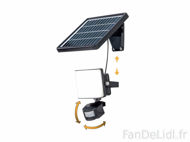 Projecteur solaire LED avec détecteur de mouvements , le prix 28.99 € 
- 9 W
- ...