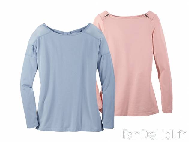 2 t-shirts à manches longues , prezzo 7.99 € per Le lot au choix 
- Ex. : 95 ...