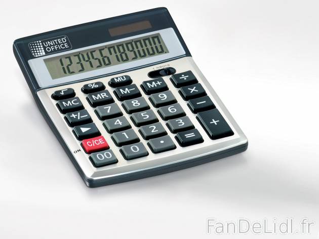 Calculatrice , le prix 2.99 € 
- Alimentation solaire et à pile
- Écran à ...