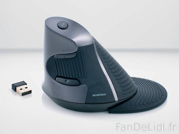 Souris sans fil ergonomique , le prix 11.99 € 
- Avec nano-récepteur USB
- ...