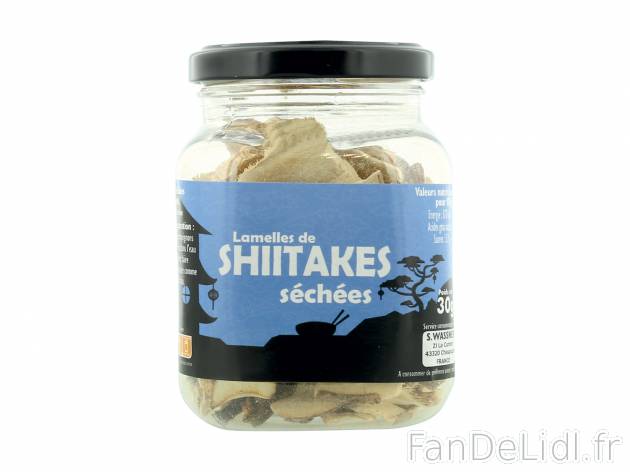 Shiitake en lamelles , le prix 1.19 €