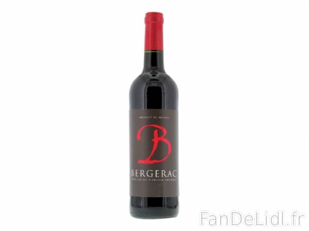 Bergerac Rouge AOP , prezzo 1.99 € 
- Température optimale de dégustation : ...