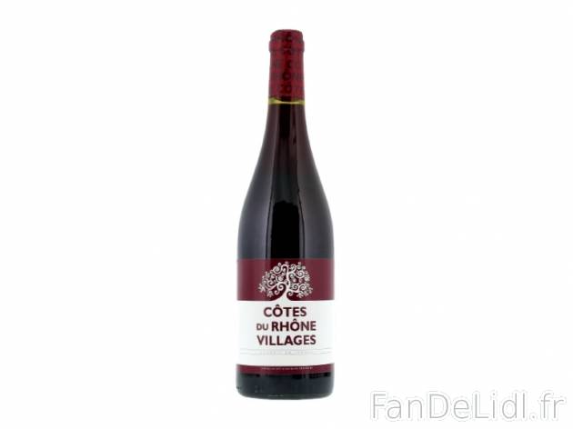 Côtes du Rhône Villages AOP , prezzo 2.25 € 
- Température optimale de dégustation ...