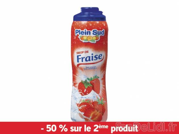 Sirop de fraise , prezzo 2.53 € per Soit le lot de 2 x 75 cl, 1 L = 1,69 € EUR. ...