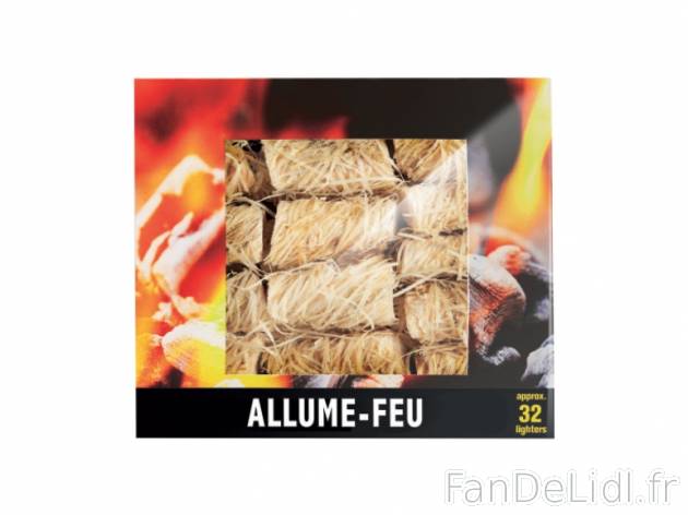 32 allume-feu barbecue , prezzo 2.79 € per 32 pièces 
- Composé de bois, de ...