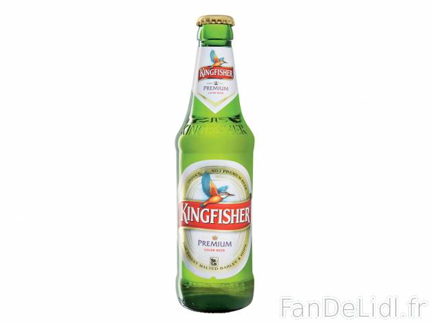 Bière Kingfisher , le prix 0.99 &#8364; 
- 4,8 % Vol.
- In&eacute;dit chez ...