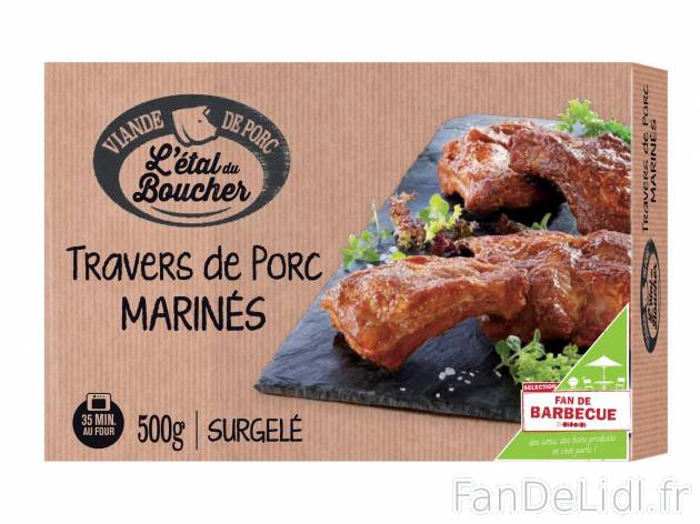 Travers de porc marinés1 , prezzo 3.69 € per 500 g au choix 
- Au choix : nature ...