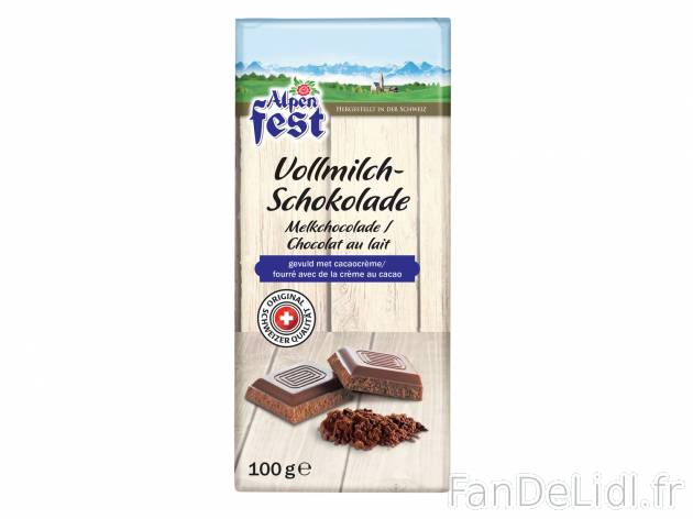 Tablette de chocolat suisse , le prix 1.19 &#8364; 
- Vari&eacute;t&eacute;s ...