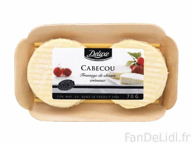 2 cabécous , prezzo 1.39 € per 2 x 35 g, 1 kg = 19,86 € EUR. 
- 22 % de Mat. ...