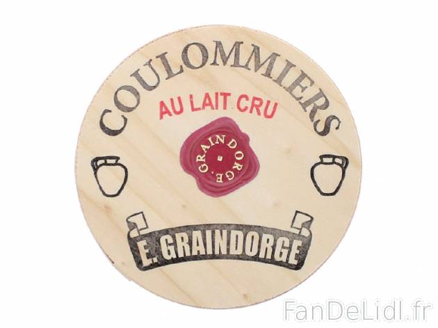 Coulommiers au lait cru , prezzo 3.49 € per 350 g, 1 kg = 9,97 € EUR. 
- 23 ...